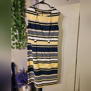 Shelby and palmer blue and yellow dress size 14